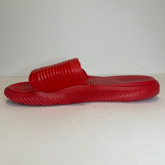 Adidas Alphabounce Slide 2.0 Men 13 Red White Adjustable Strap Sandals Bounce - Picture 2 of 7